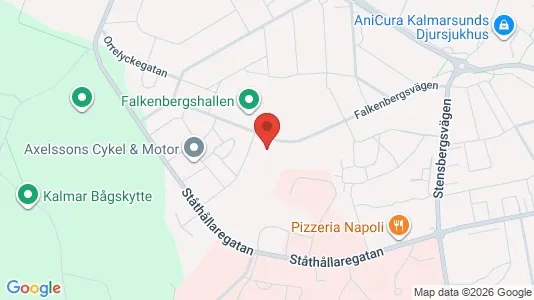 Lägenheter att hyra i Kalmar - kort over placeringen