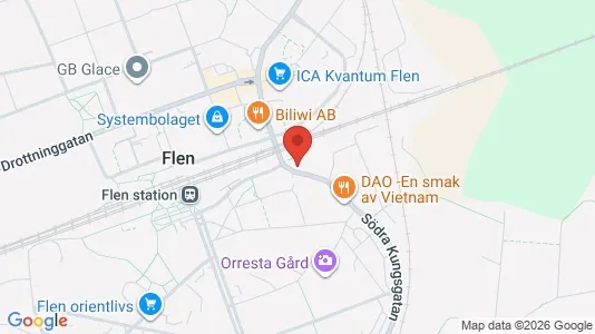 Lägenheter att hyra i Flen - Bild från Google Street View