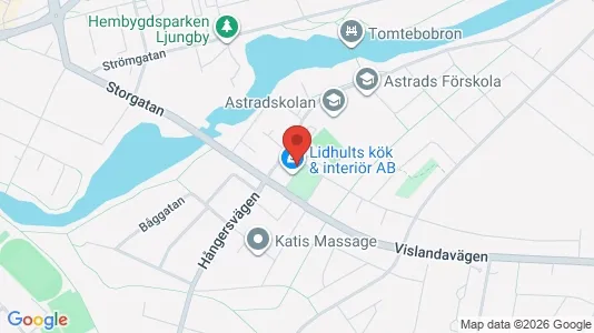 Lägenheter att hyra i Ljungby - kort over placeringen