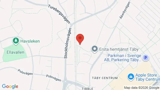 Lägenheter att hyra i Täby - kort over placeringen