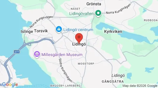 Hus att hyra i Lidingö - Bild från Google Street View