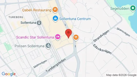 Lägenheter att hyra i Sollentuna - kort over placeringen