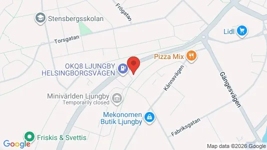 Lägenheter att hyra i Ljungby - kort over placeringen