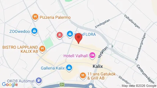 Lägenheter att hyra i Kalix - kort over placeringen