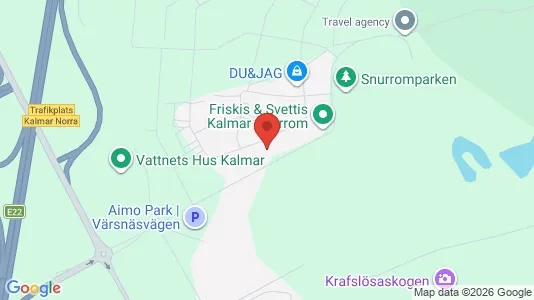 Lägenheter att hyra i Kalmar - kort over placeringen
