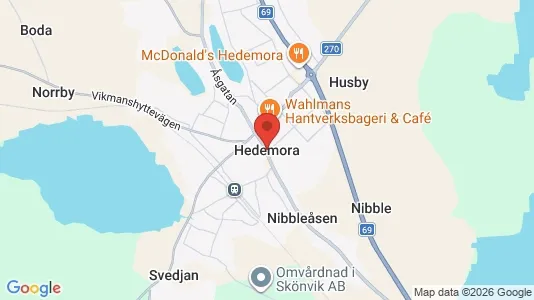 Lägenheter att hyra i Hedemora - Bild från Google Street View