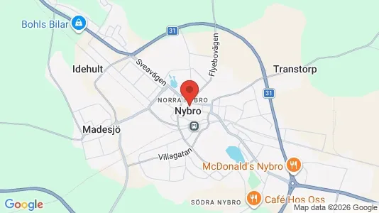 Lägenheter att hyra i Nybro - Bild från Google Street View