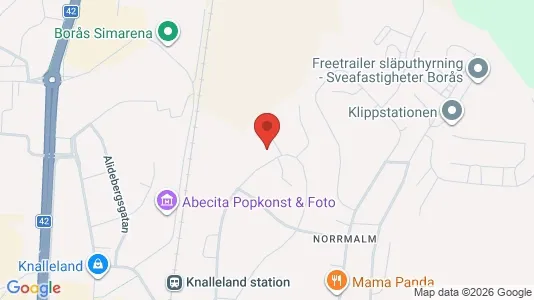 Lägenheter att hyra i Borås - kort over placeringen