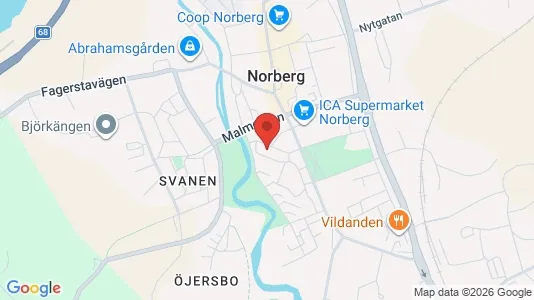 Lägenheter att hyra i Norberg - kort over placeringen