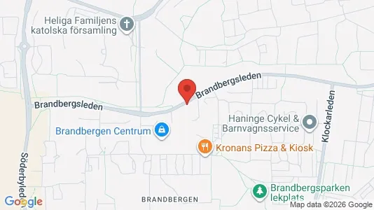 Lägenheter att hyra i Haninge - kort over placeringen