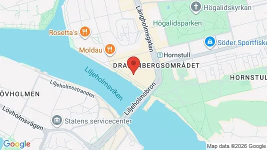 Lägenheter att hyra i Södermalm - kort over placeringen