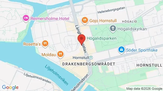 Lägenheter att hyra i Södermalm - kort over placeringen