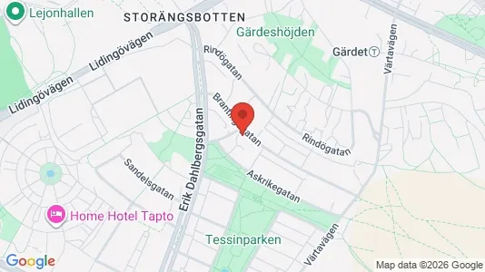 Lägenheter att hyra i Östermalm - kort over placeringen