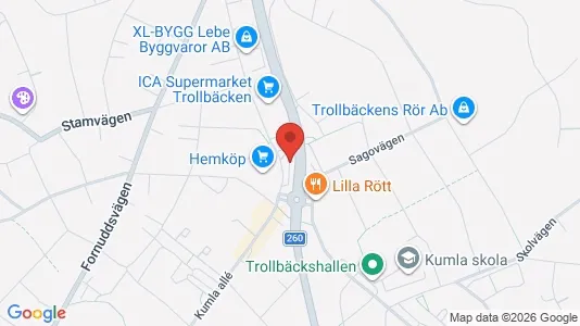Lägenheter att hyra i Tyresö - kort over placeringen