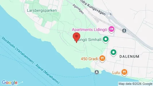 Lägenheter att hyra i Lidingö - kort over placeringen