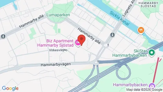 Lägenheter att hyra i Hammarbyhamnen - Bild från Google Street View