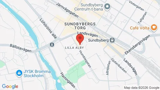 Lägenheter att hyra i Sundbyberg - kort over placeringen