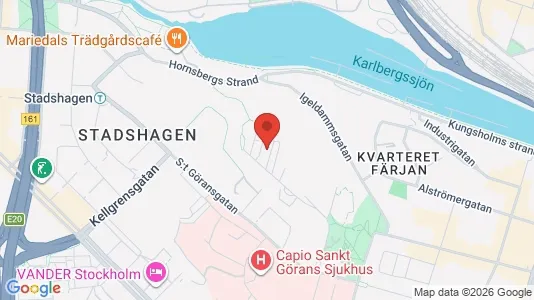Lägenheter att hyra i Kungsholmen - kort over placeringen