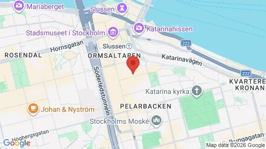 Lägenheter att hyra i Södermalm - kort over placeringen