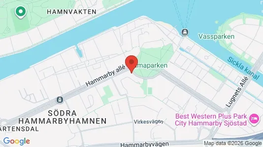 Lägenheter att hyra i Hammarbyhamnen - Bild från Google Street View
