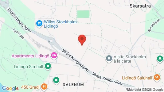 Lägenheter att hyra i Lidingö - kort over placeringen
