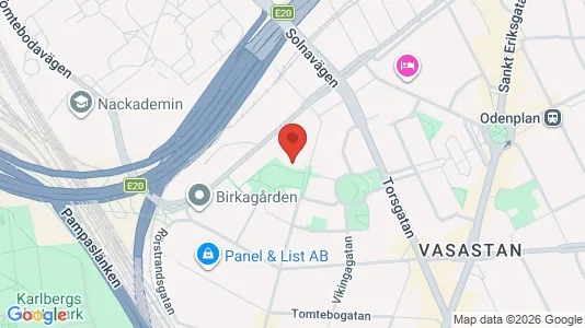 Lägenheter att hyra i Vasastan - kort over placeringen