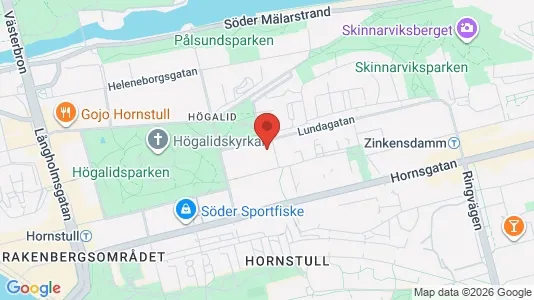 Lägenheter att hyra i Södermalm - kort over placeringen