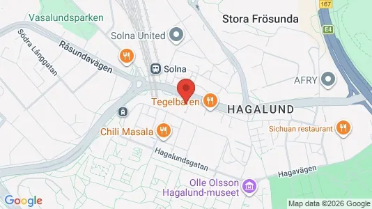 Lägenheter att hyra i Solna - kort over placeringen