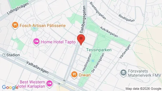 Lägenheter att hyra i Östermalm - kort over placeringen