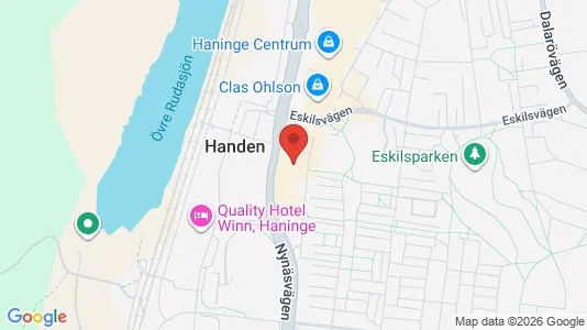Lägenheter att hyra i Haninge - kort over placeringen