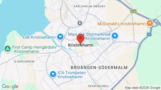 Lägenheter att hyra i Kristinehamn - kort over placeringen