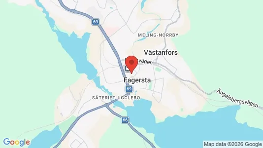 Lägenheter att hyra i Fagersta - kort over placeringen