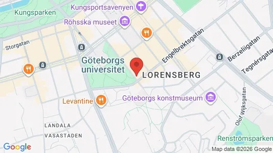 Lägenheter att hyra i Göteborg Centrum - kort over placeringen