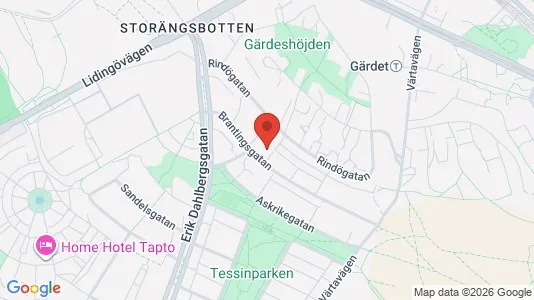 Lägenheter att hyra i Östermalm - kort over placeringen