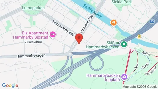 Lägenheter att hyra i Hammarbyhamnen - Bild från Google Street View