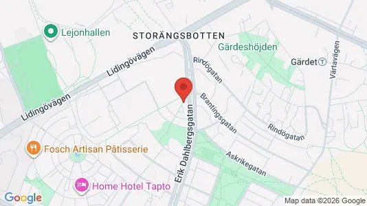 Lägenheter att hyra i Östermalm - kort over placeringen