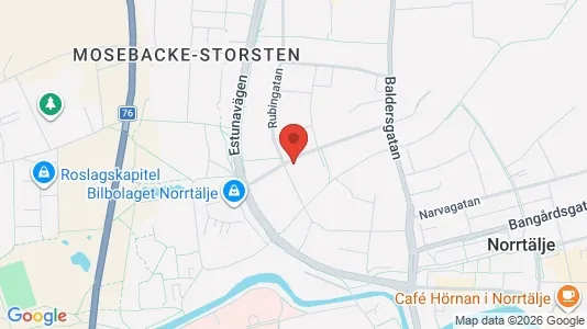 Lägenheter att hyra i Norrtälje - kort over placeringen
