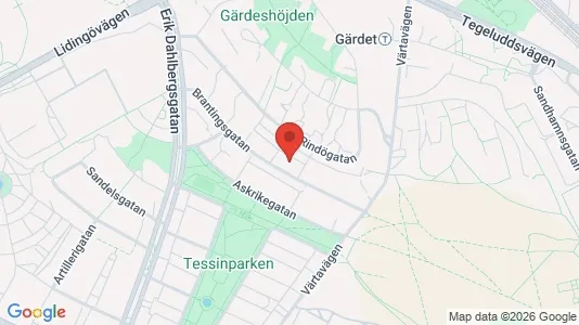Lägenheter att hyra i Östermalm - kort over placeringen