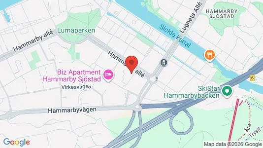 Lägenheter att hyra i Hammarbyhamnen - Bild från Google Street View