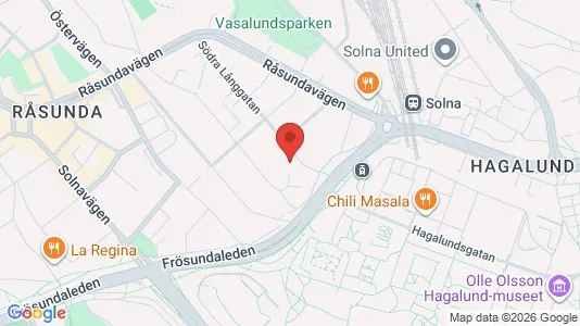 Lägenheter att hyra i Solna - Bild från Google Street View