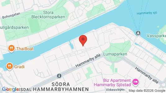 Lägenheter att hyra i Hammarbyhamnen - Bild från Google Street View