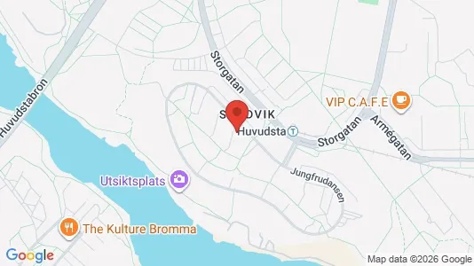 Lägenheter att hyra i Solna - kort over placeringen