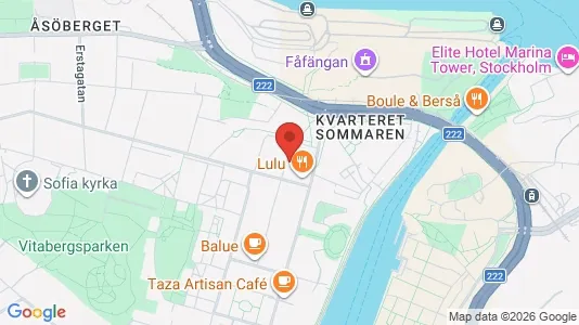 Lägenheter att hyra i Södermalm - kort over placeringen