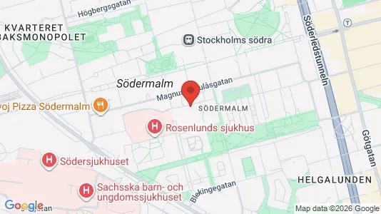 Lägenheter att hyra i Södermalm - kort over placeringen