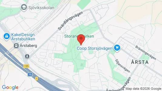 Lägenheter att hyra i Hammarbyhamnen - kort over placeringen