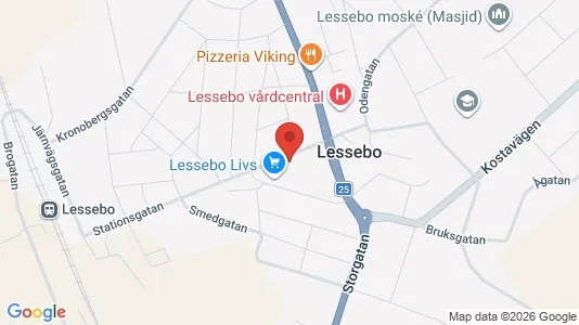 Lägenheter att hyra i Lessebo - kort over placeringen
