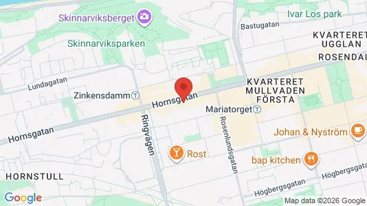 Lägenheter att hyra i Södermalm - kort over placeringen