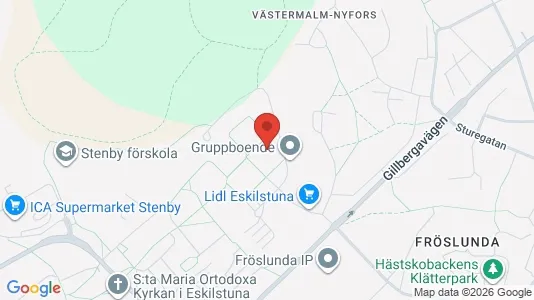 Lägenheter att hyra i Eskilstuna - kort over placeringen