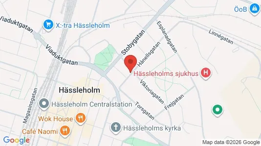 Lägenheter att hyra i Hässleholm - kort over placeringen
