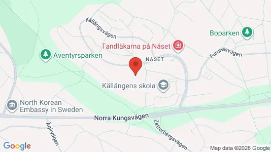 Lägenheter att hyra i Lidingö - kort over placeringen